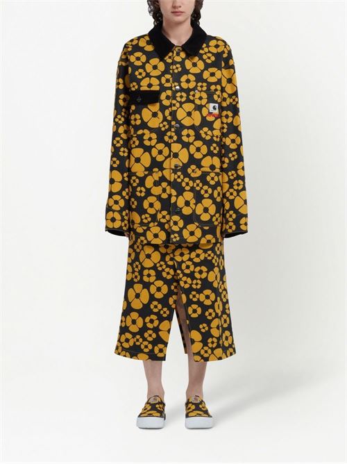 Floral print coat MARNI X CARHARTT | JKMA031290UTX001MFY70